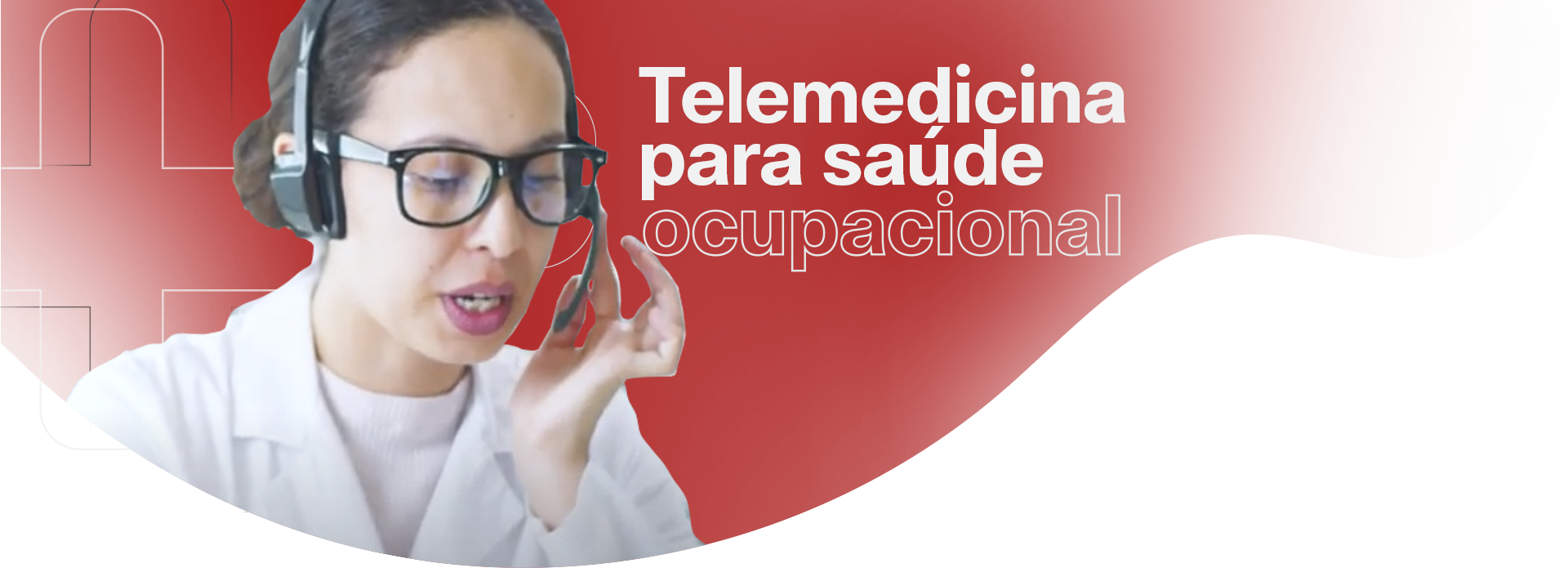 Banner Telemedicina para Saúde ocupacional com Grupo Med+